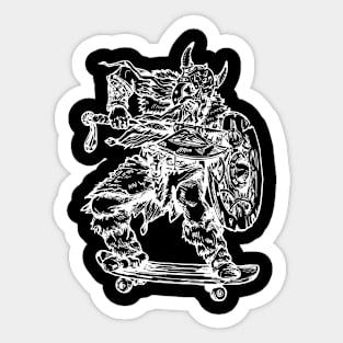 SEEMBO Viking Skater Skateboarding Skateboard Skateboarder Sticker